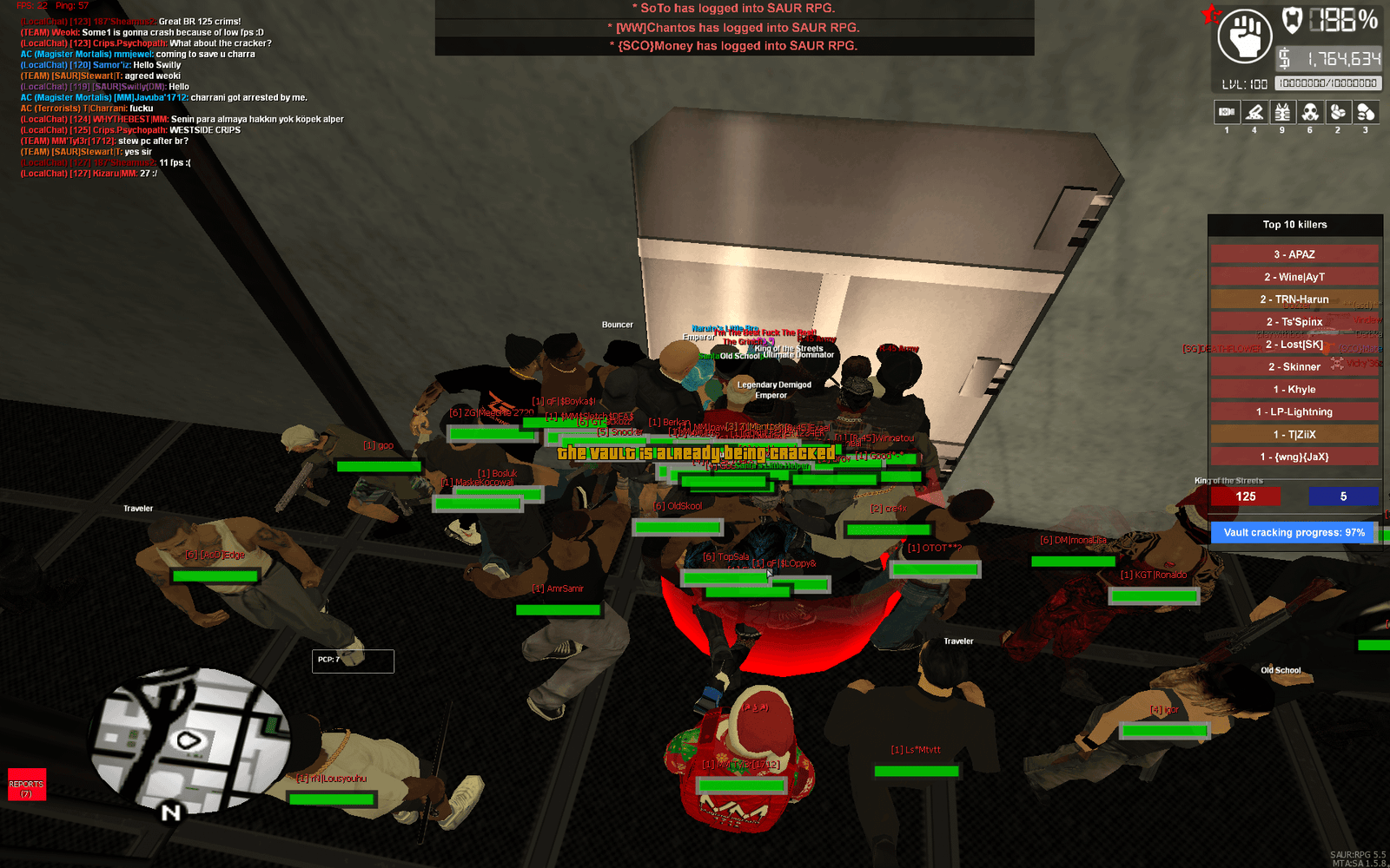 Criminals about to boom the BANK VAULT