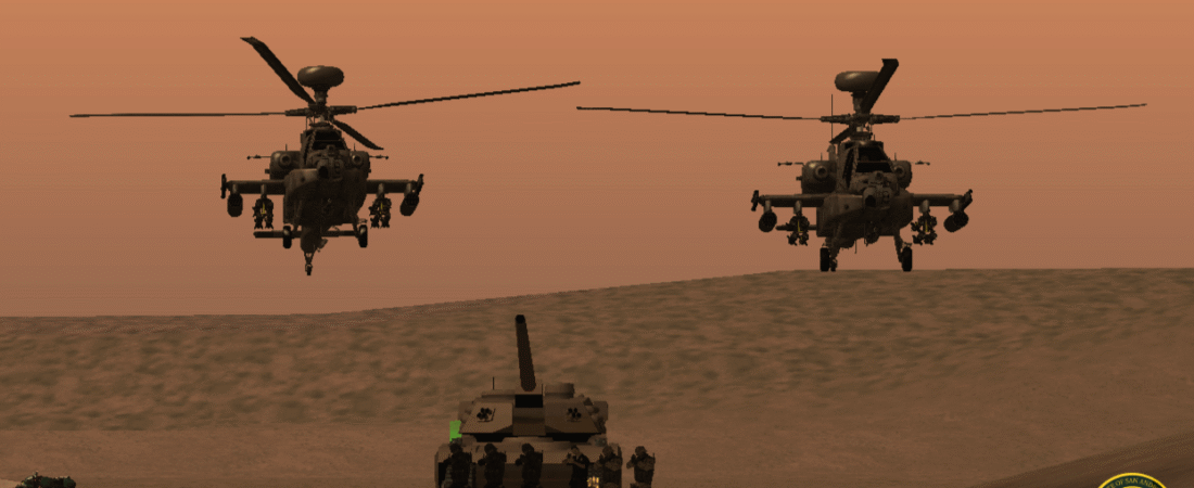 Military in a operation