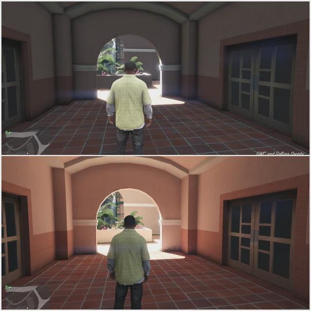 ray tracing difference in GTA 5