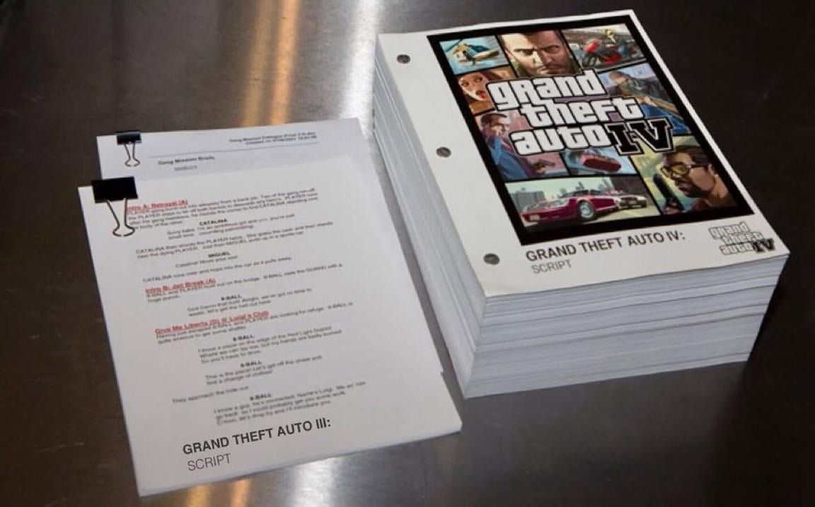 Back in 2012, Rockstar showed us the GTA 4’s script compared to GTA 3’s script…