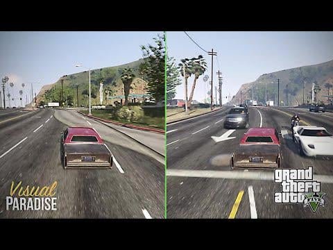 GTA 5 Legacy versus Visual Paradise graphics