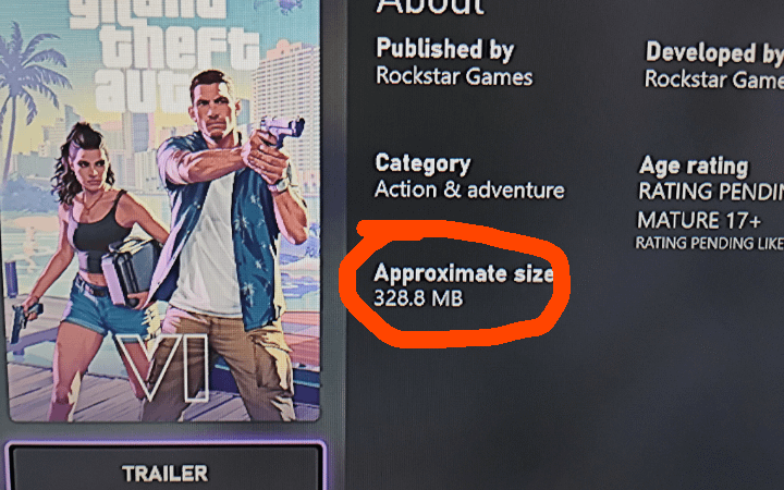 GTA 6 LEAKED SIZE :0