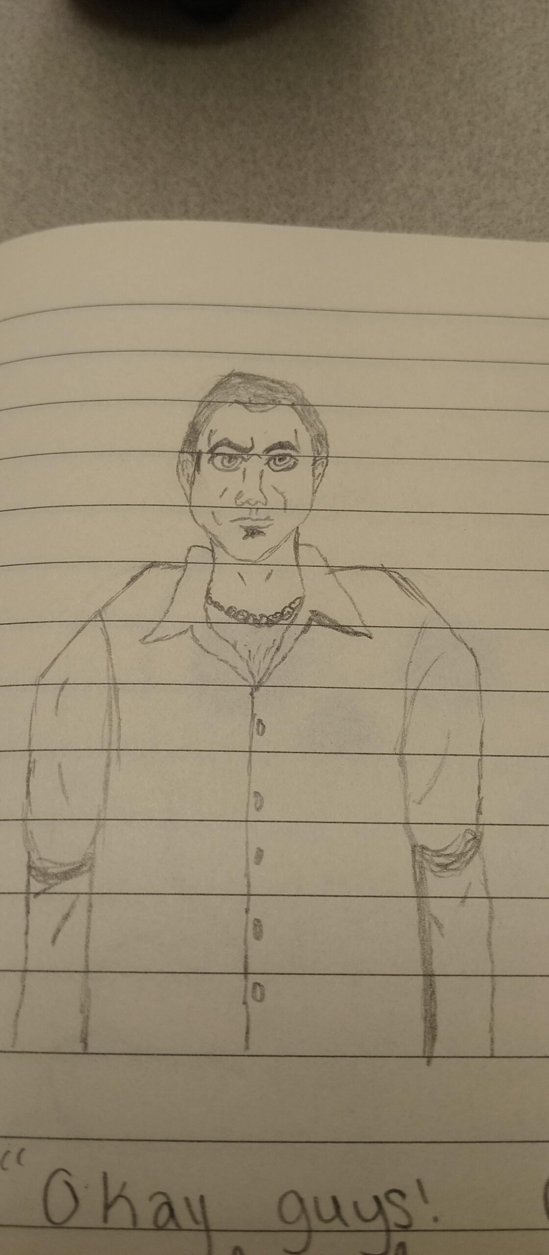 I don’t think it does him any justice, but I’m oddly proud of how the pic came out anyway. Without the Hawaiian shirt, is it obviously Tommy?