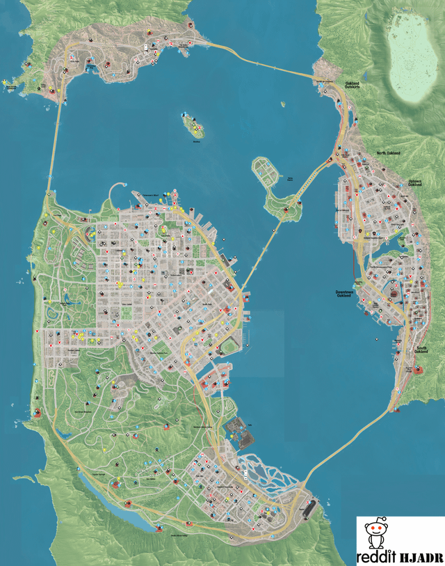 If GTA ever come back to San Fierro, how much Rockstar could change the map that was in Watch dogs 2? Is there any area they could add that Ubisoft forgot or didn’t add from real San Francisco?