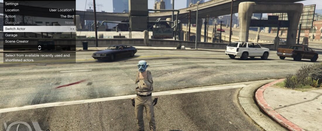 Weird director mode character