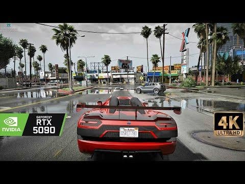 GTAV: RTX 5090 Next Gen with Ultra Realistic GTA 5 Graphics MODs