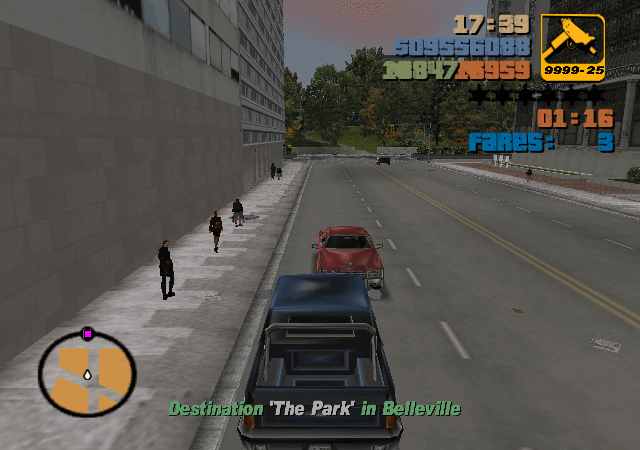 When you do Taxi missions in a Cartel Cruiser