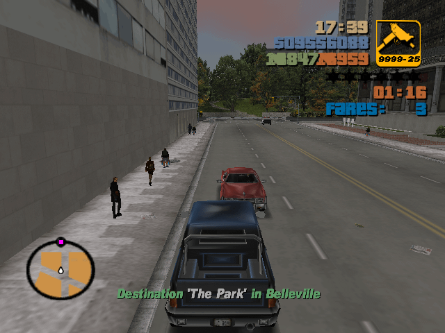 When you do Taxi missions in a Cartel Cruiser