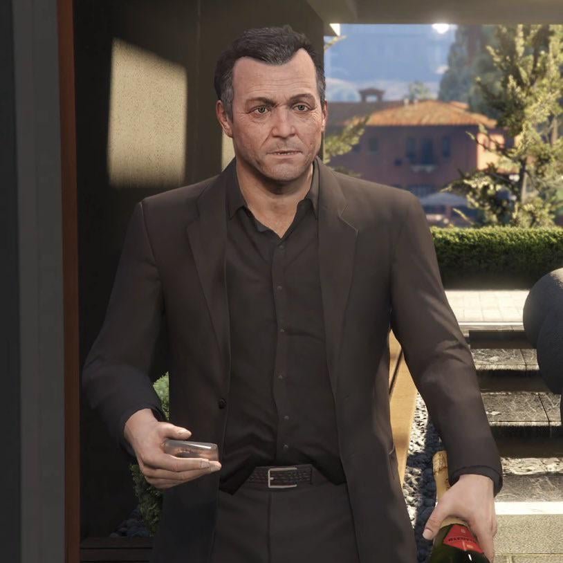 First look at Michael De Santa in the new GTA Online update that is releasing Dec 10th
