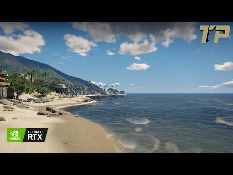GTA 5 Mods –  Breathtaking Ultra Graphics Mod And Enhanced Reflections With Dense Forest On RTX2060