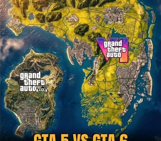 Gta 5 vs Gta 6 Map comparison
