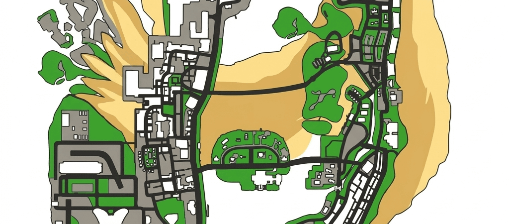I made a chicken out of the Vice City map