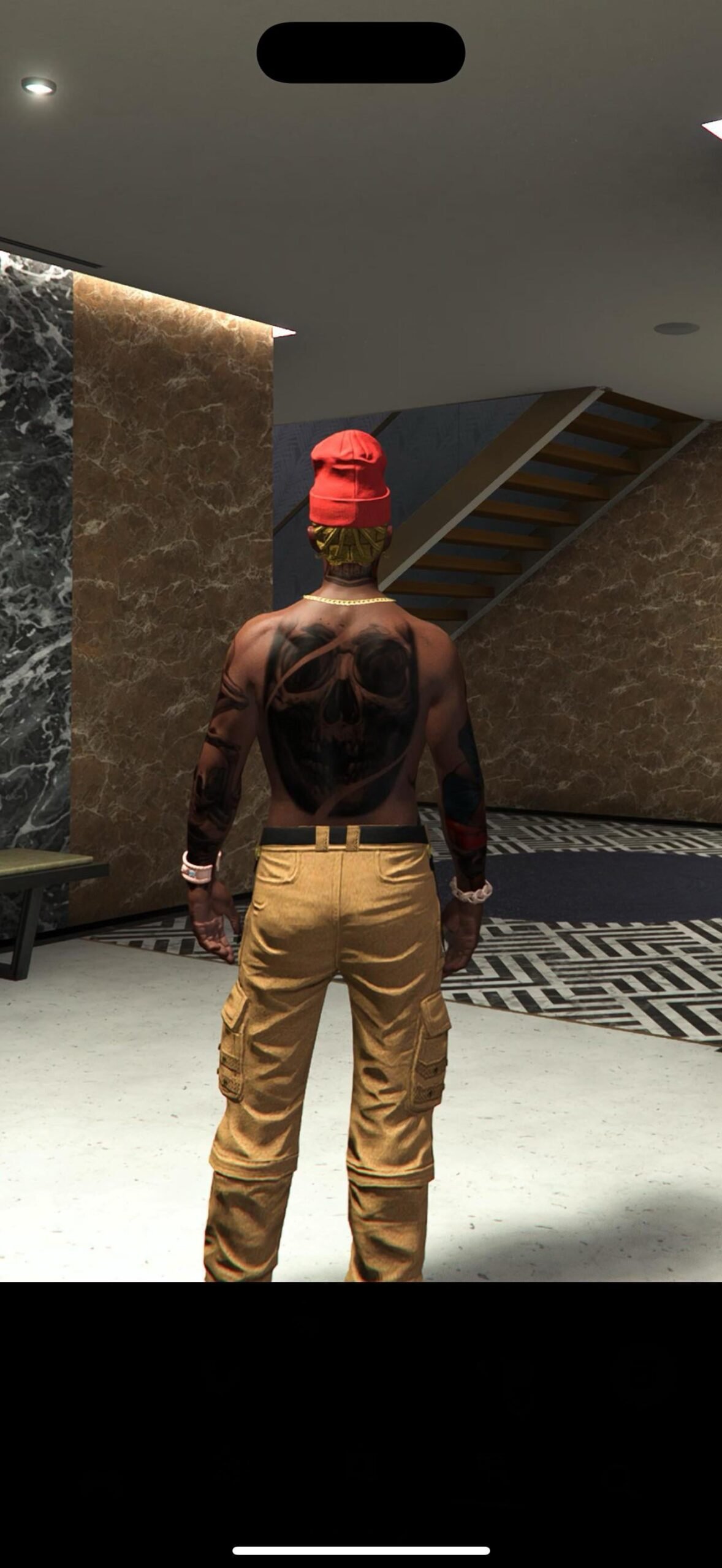 Lil durks back tatto In gta online