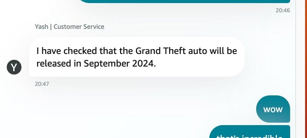 Before Trailer 1, Amazon support leaked GTA 6 and delayed it 60 seconds later